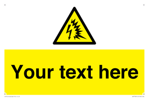 Custom warning Arc flash